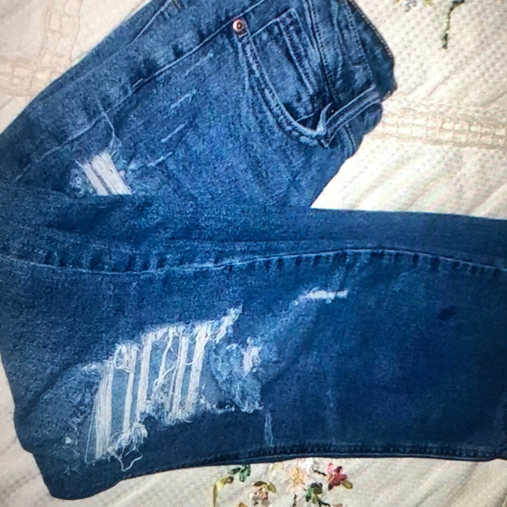 Wild Fable Button Fly Fashionable Rips Jeans